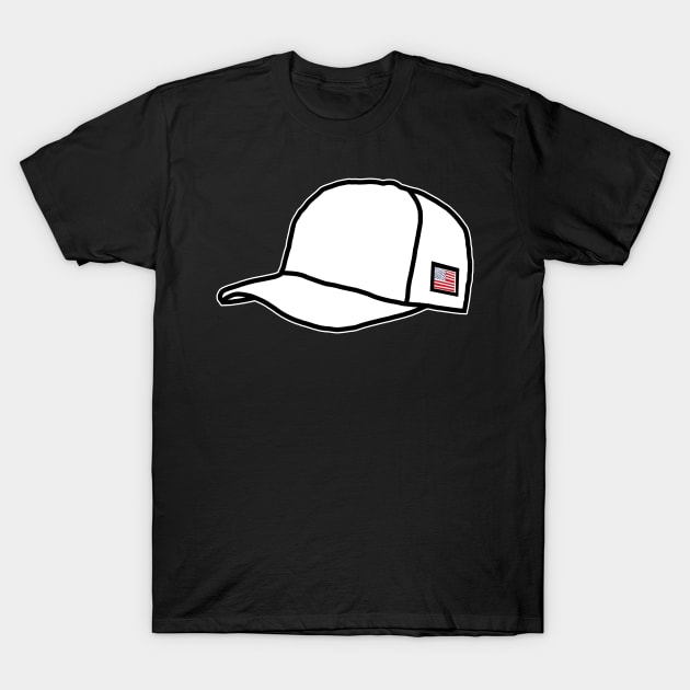 Trucker Hats White Graphic T-Shirt by ellenhenryart